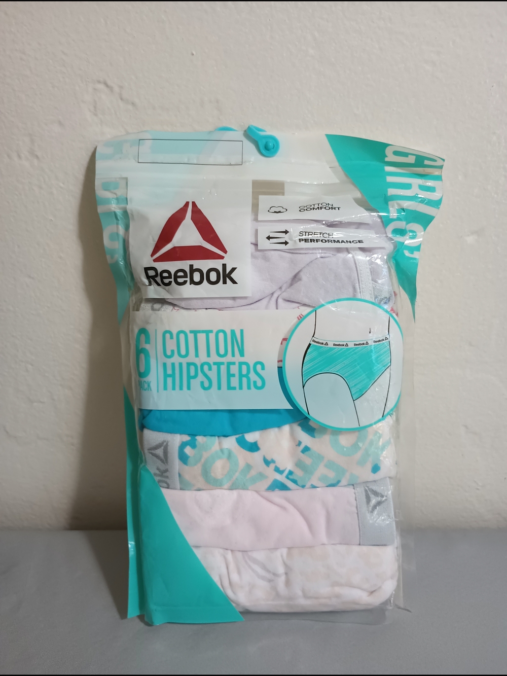 Reebok Girls' Cotton Hipsters Underwear